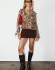 Amber Suede Skort