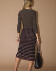 Mimi Polka Dot Midi Skirt