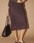Mimi Polka Dot Midi Skirt