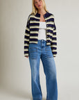 Rina Striped Cardigan