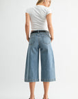Justine Wide Leg Denim Capris