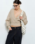 Juliana Polka Dot Canvas Tote Bag