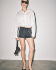 Flinn Satin Track Shorts