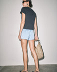 Flinn Satin Track Shorts