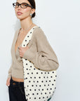 Juliana Polka Dot Canvas Tote Bag