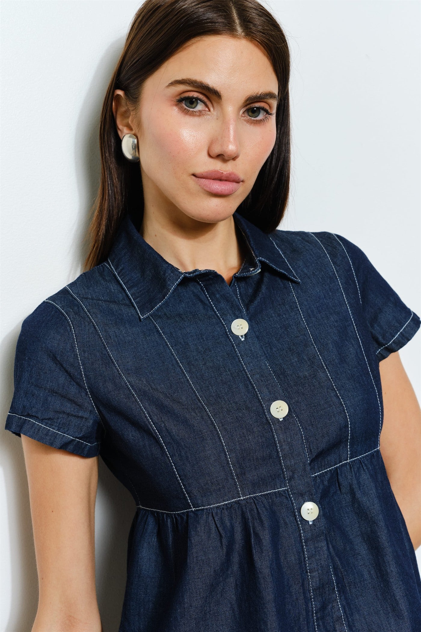 Harper Chambray Top