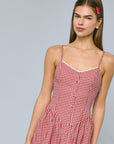 Vintage Gingham Maxi Dress