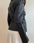 Victoria Vegan Leather Blazer