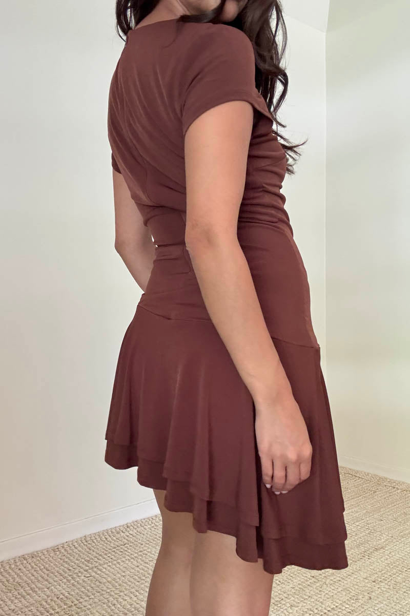 Petra Asymmetric Mini Dress