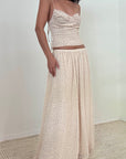 Priscilla Polka Dot Maxi Skirt