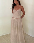 Priscilla Polka Dot Maxi Skirt