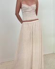 Priscilla Polka Dot Maxi Skirt