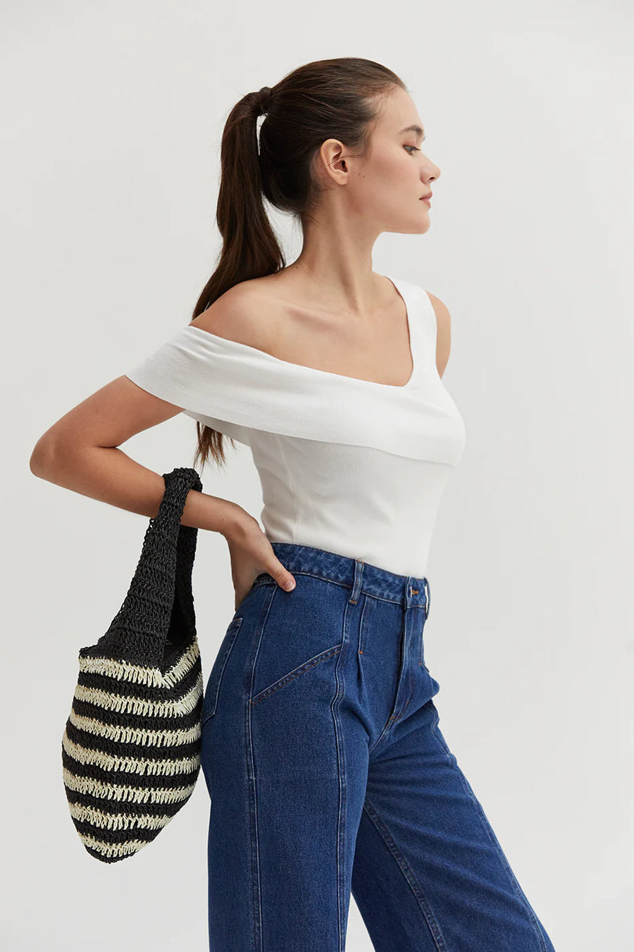 Erin Contrast Weave Bag