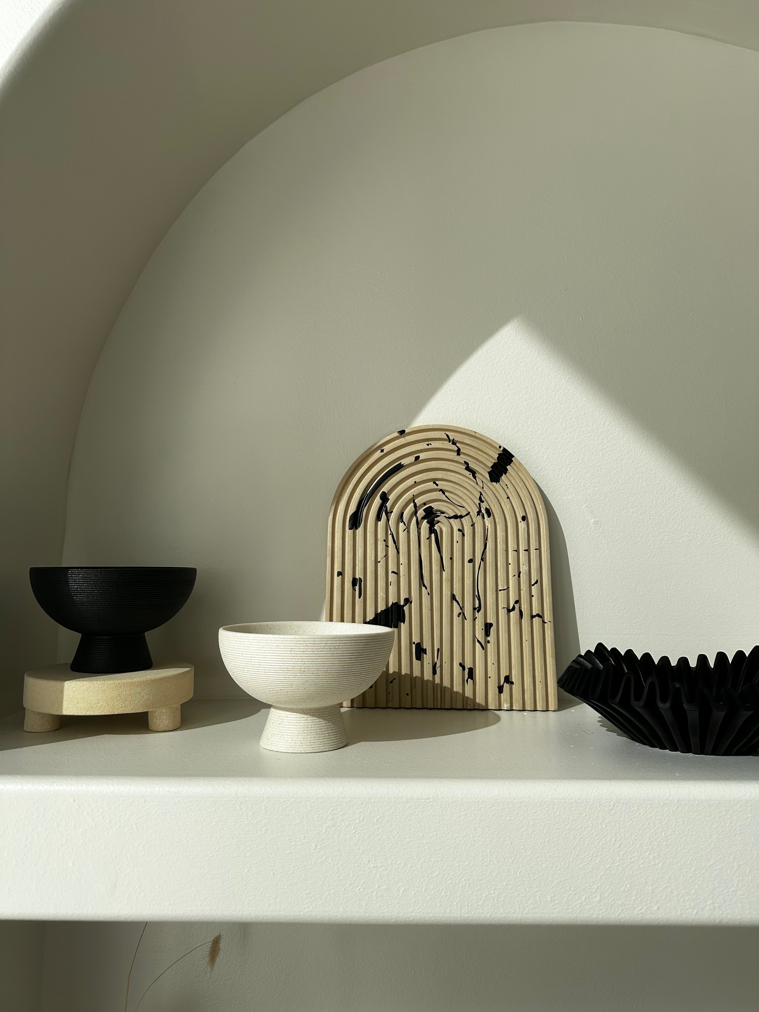 Ribbed Bowl Vase - Thumbnail 3