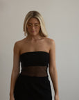 Mulholland Mesh Tube Top