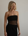 Mulholland Mesh Tube Top