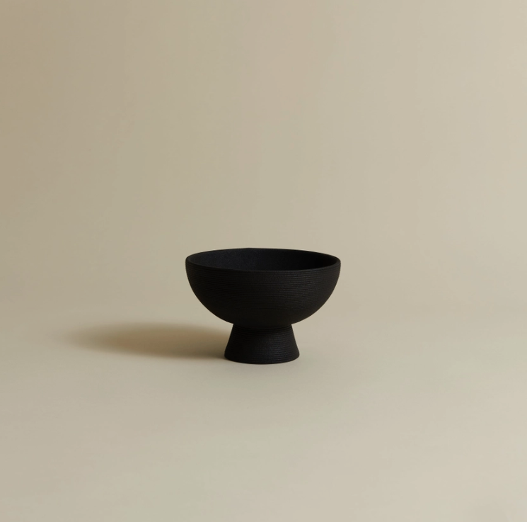 Ribbed Bowl Vase - Thumbnail 2