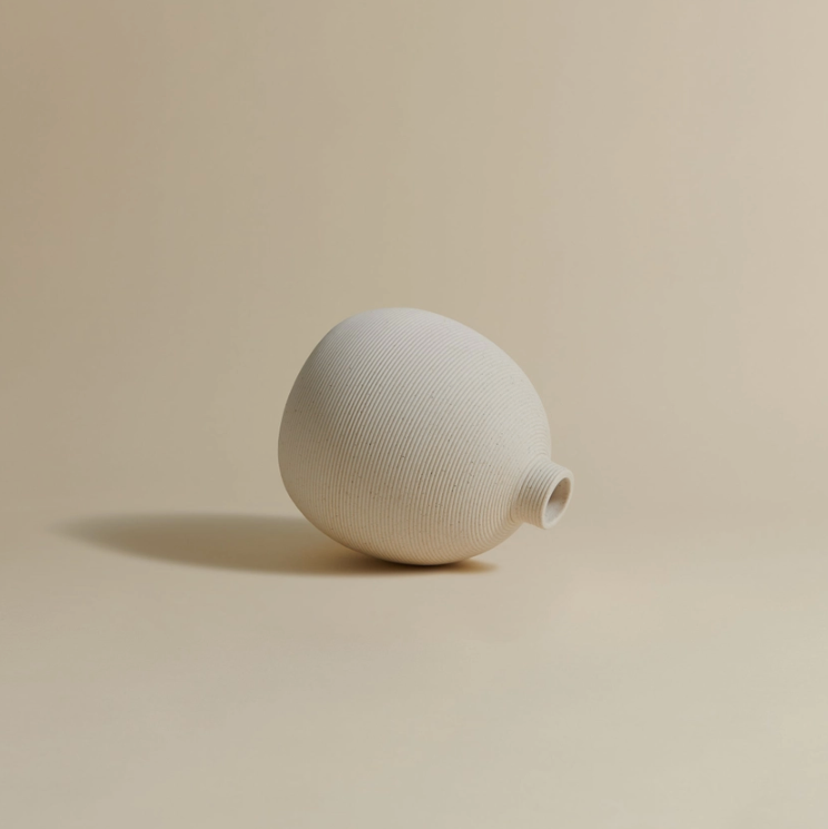 Her Ribbed Vase