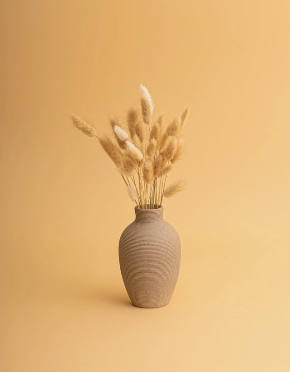 Curvy Ribbed Vase - Thumbnail 2