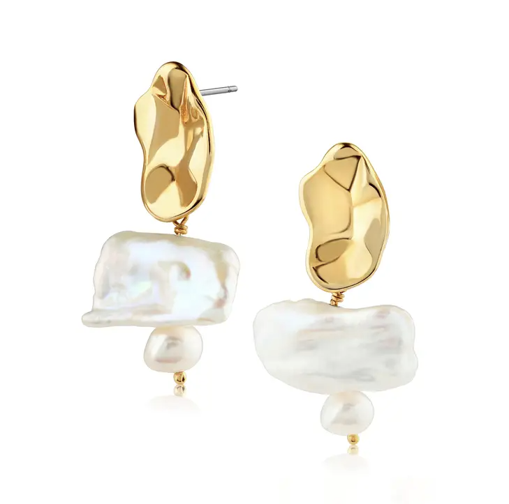 Phoebe Pearl Drop Earrings by Mod + Jo