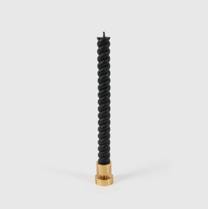 Brass Taper Candle Holder - Thumbnail 2