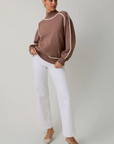 Vicky Contrast Stitch Sweater
