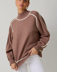 Vicky Contrast Stitch Sweater