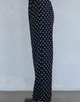 Polka Dot Satin Pants