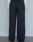 Polka Dot Satin Pants