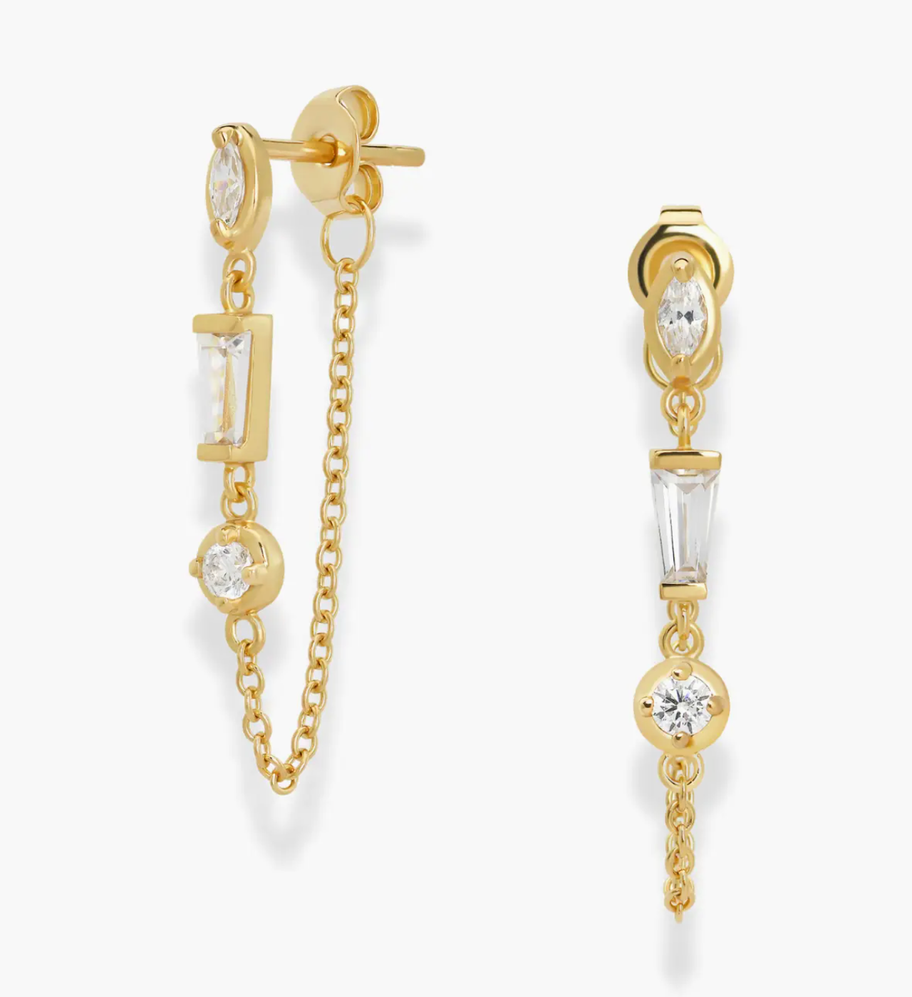 Lorelei Chain Earrings by Mod + Jo