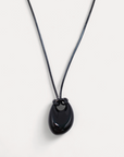 Oval Pebble Cord Necklace