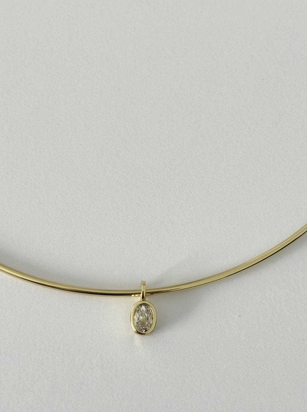 Bezel Charm Choker
