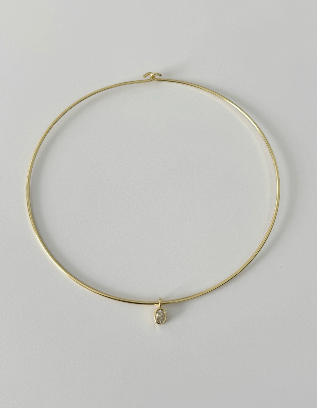 Bezel Charm Choker