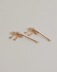 Ribbon Metal Hair Pins
