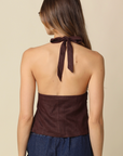Charlie Linen Halter Top
