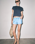 Flinn Satin Track Shorts