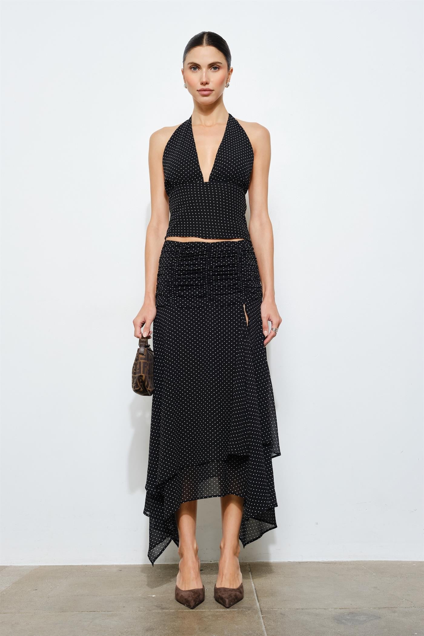 Liora Scarf Hem Maxi Skirt