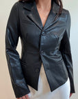 Victoria Vegan Leather Blazer