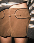 Lana Suede Micro Shorts