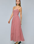 Vintage Gingham Maxi Dress